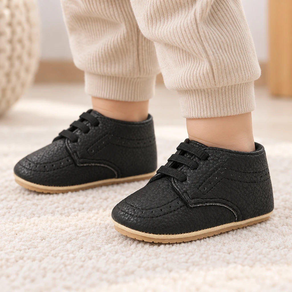 跨境爆款婴儿鞋春秋0-1岁宝宝鞋休闲英伦风学步鞋批发 baby shoes — 2507黑色