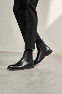 Botines Caucho Chelsea Suela Roja