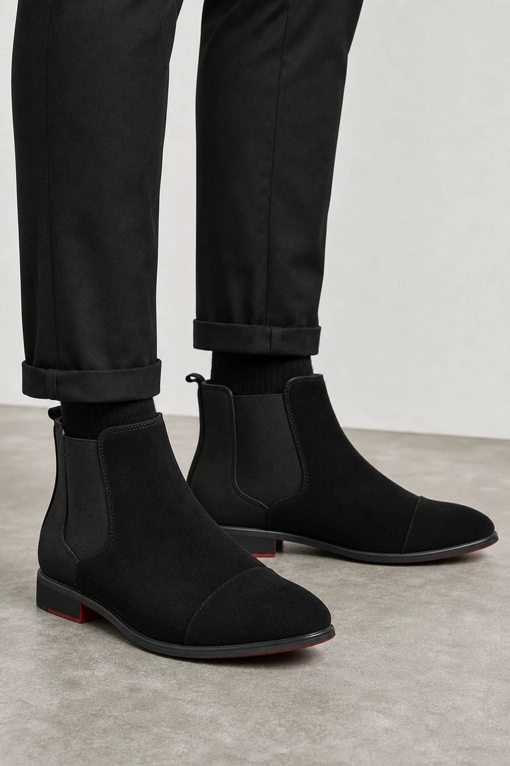 Botines Hombre Chelsea Suela Roja