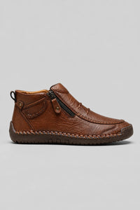 Botines Marrón De Cuero