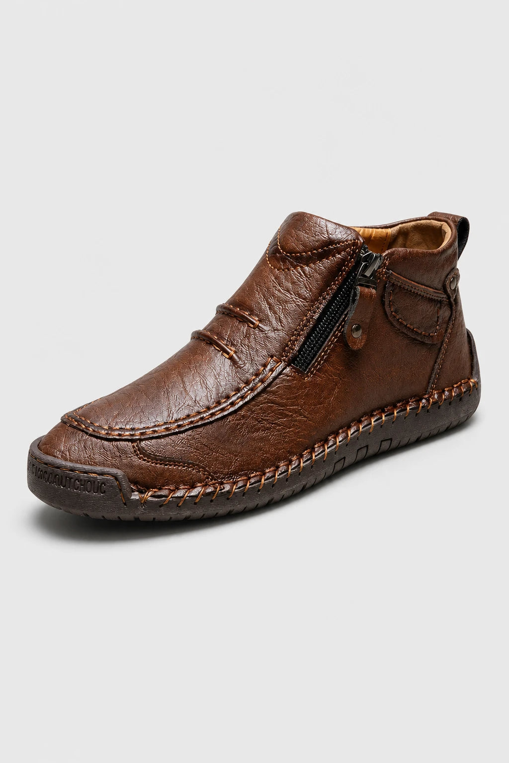 Botines Marrón De Cuero