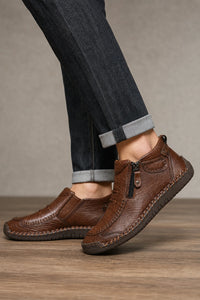 Botines Marrón De Cuero