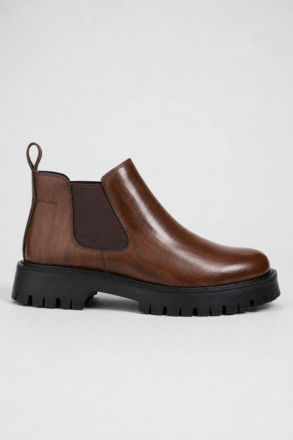 Botines Otoño Marrón De Cuero