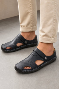 Hombre Sandalias De Cuero