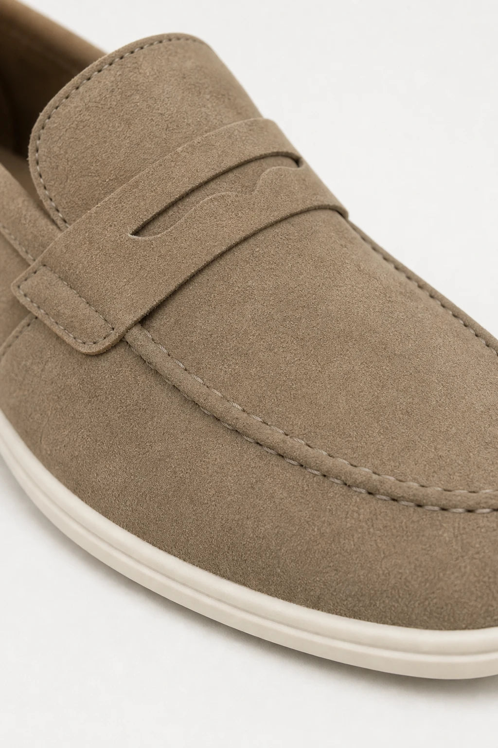 Mocasines Ante Sintético Sin Cordones