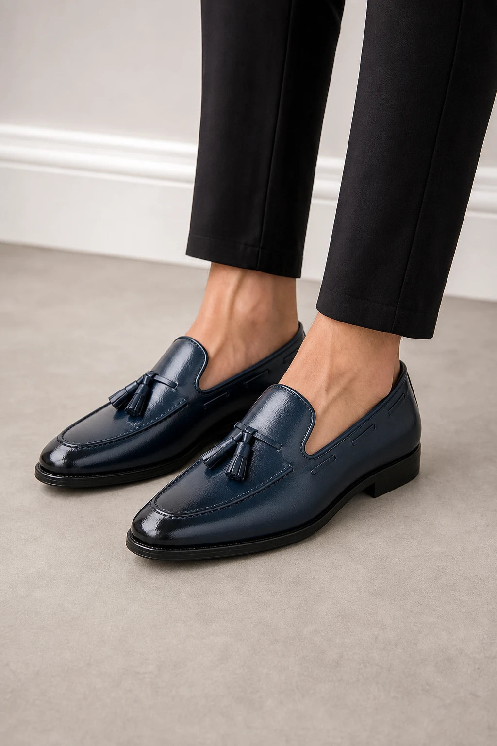 Mocasines Con Borlas De Vestir