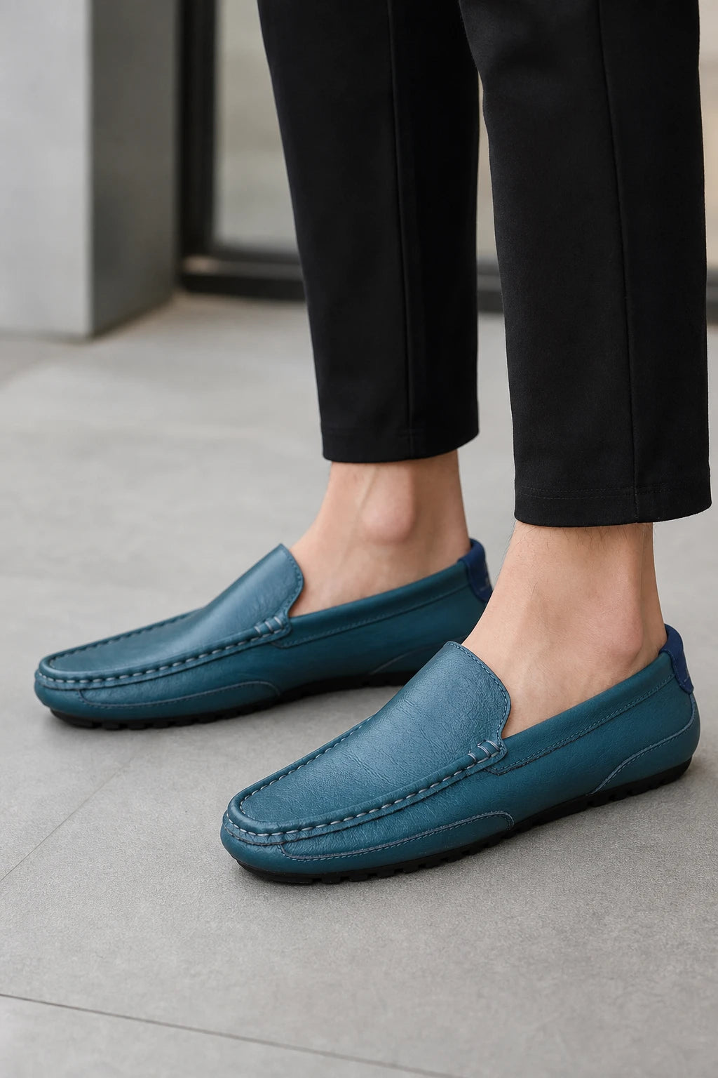 Mocasines Cuero De Vaca Sin Cordones