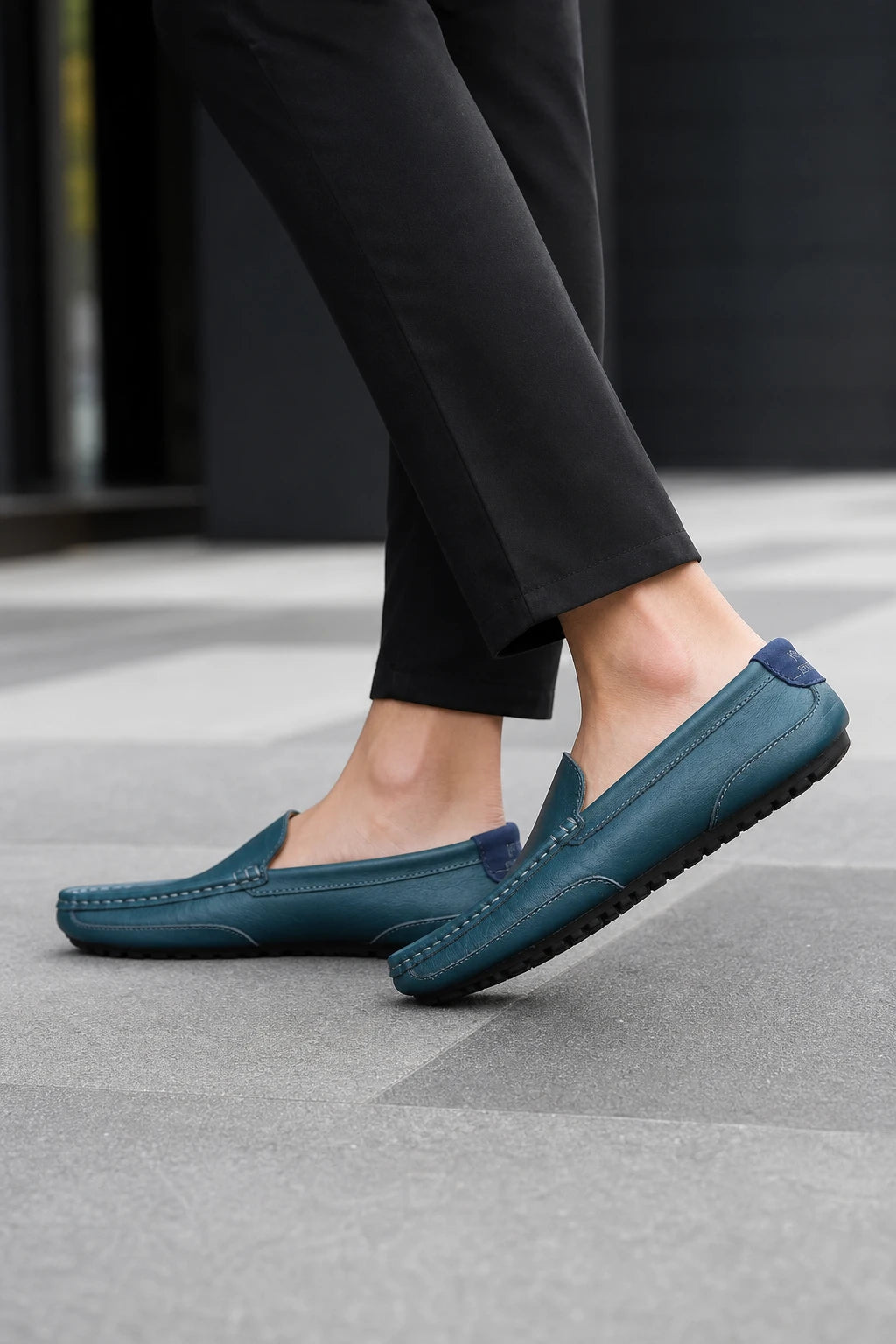 Mocasines Cuero De Vaca Sin Cordones