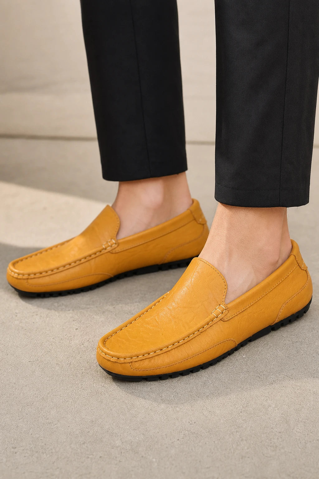 Mocasines De Verano De Cuero