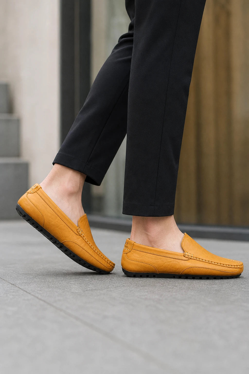 Mocasines De Verano De Cuero