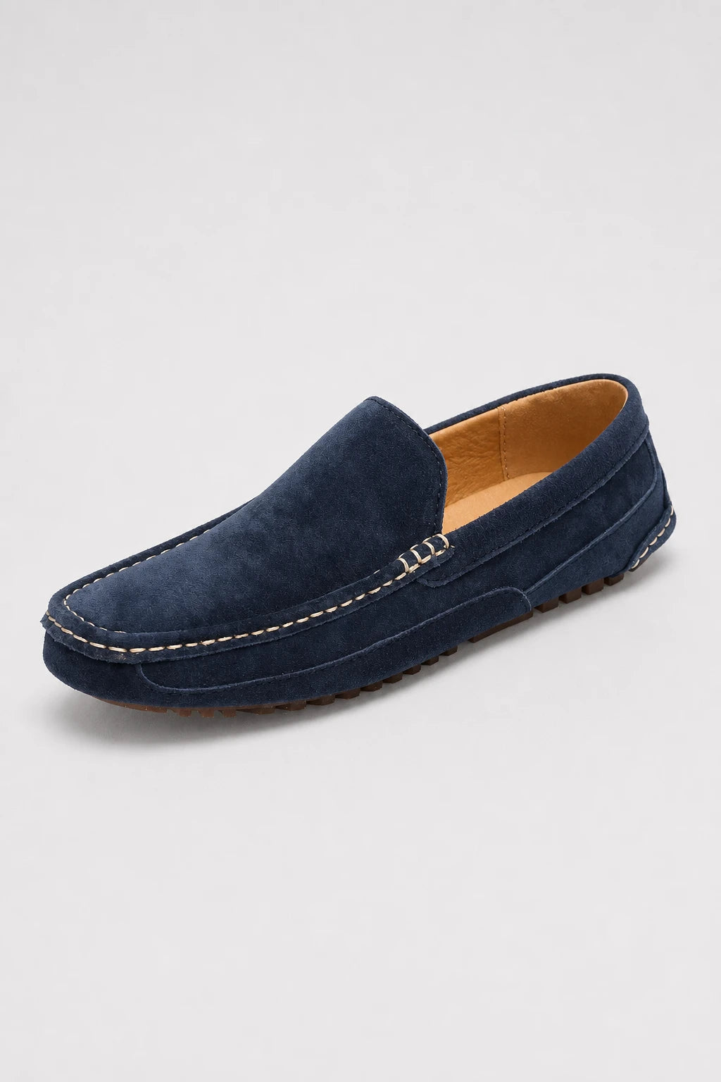 Mocasines Gamuza Azul