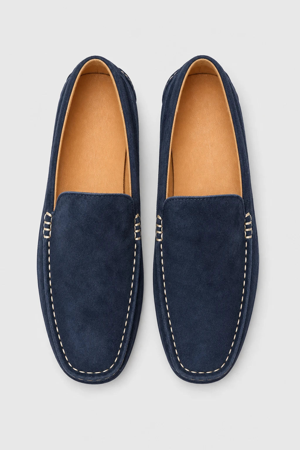 Mocasines Gamuza Azul