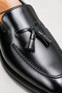 Mocasines Hombre Borlas De Piel Sintética