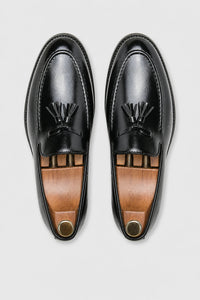 Mocasines Hombre Borlas De Piel Sintética