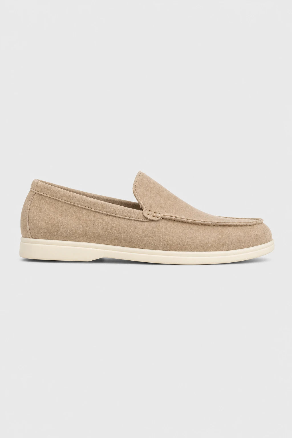 Mocasines Hombre De Ante Sintético Sin Cordones