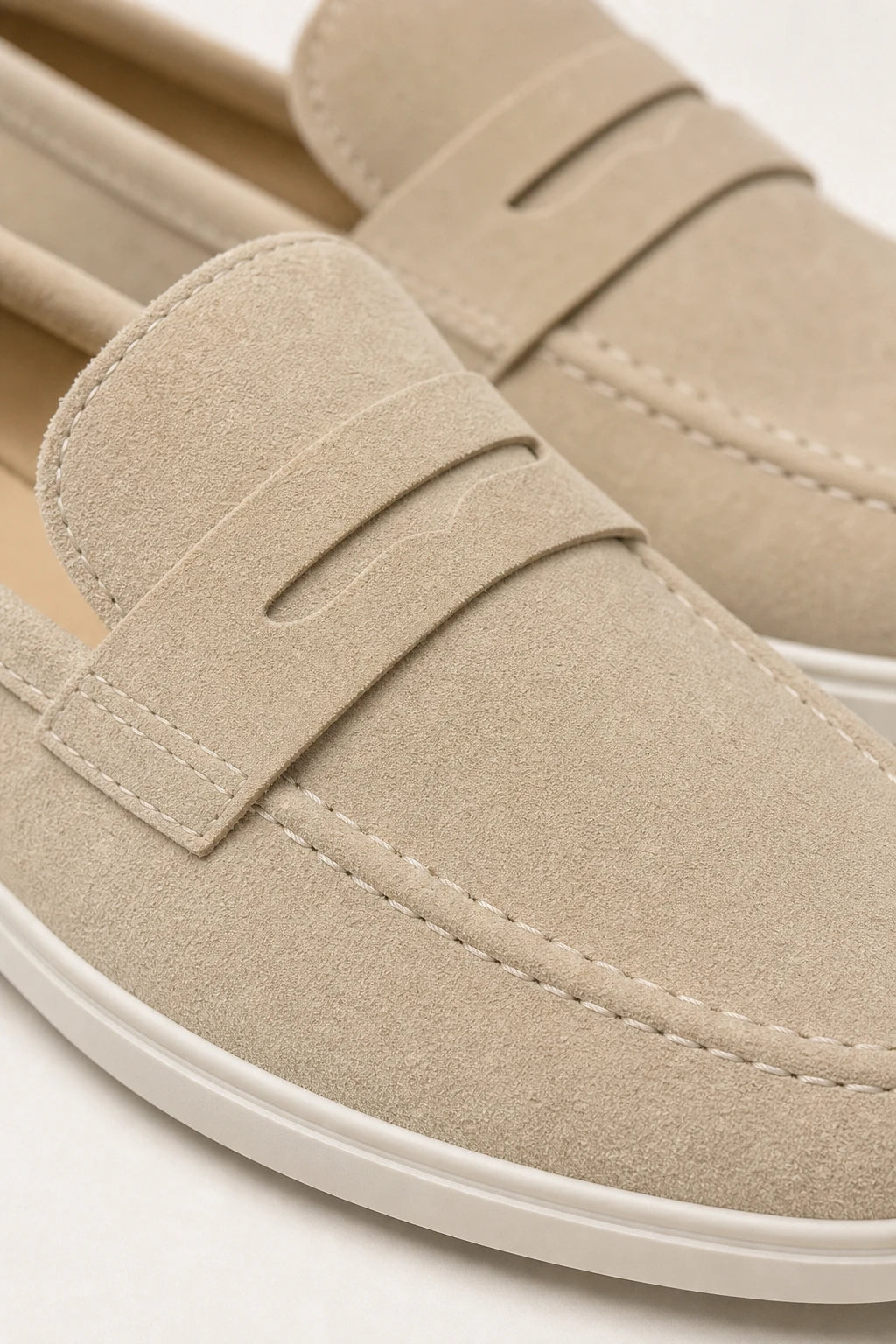 Mocasines Hombre Verano De Gamuza Sintética Sin Cordones