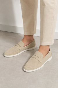 Mocasines Hombre Verano De Gamuza Sintética Sin Cordones