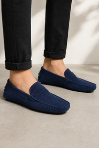 Mocasines Loafers Hombre De Gamuza
