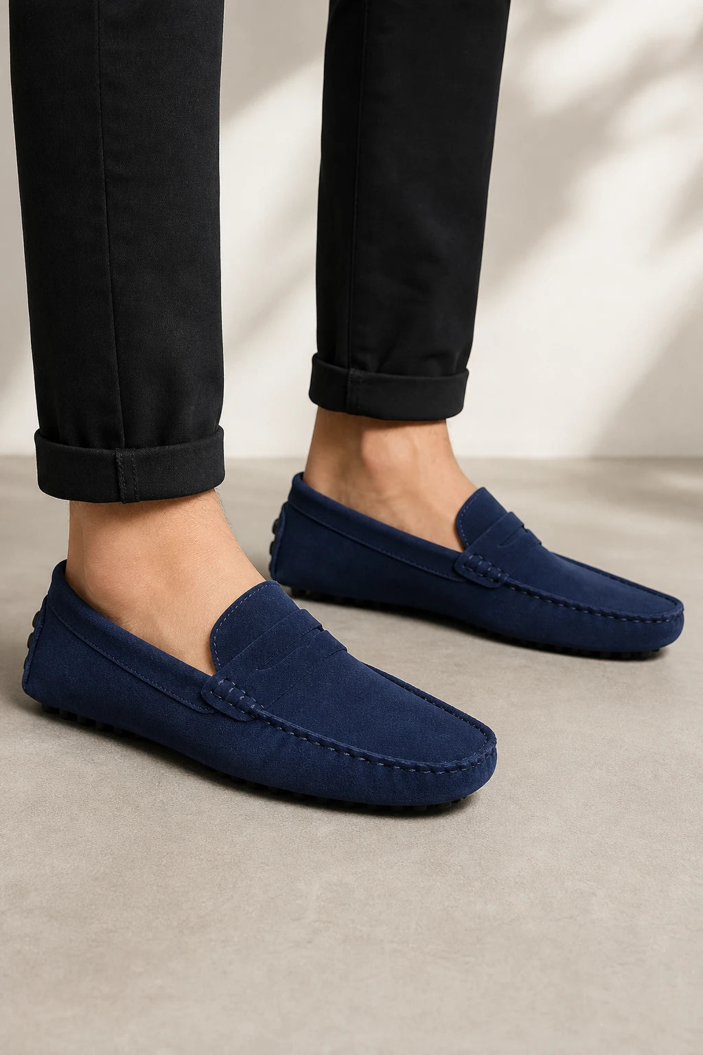 Mocasines Loafers Hombre De Gamuza