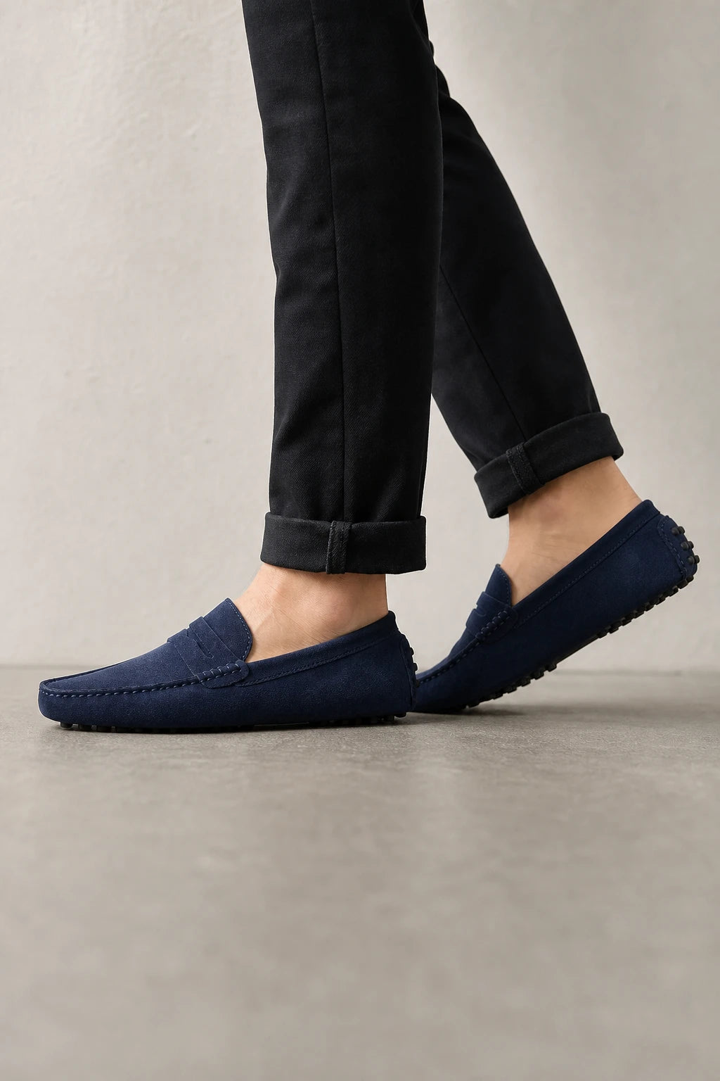 Mocasines Loafers Hombre De Gamuza