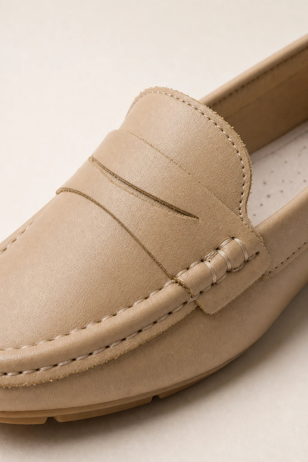 Mocasines Mujer Piel De Cuero Planos