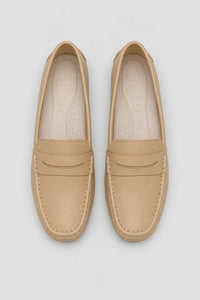 Mocasines Mujer Piel De Cuero Planos