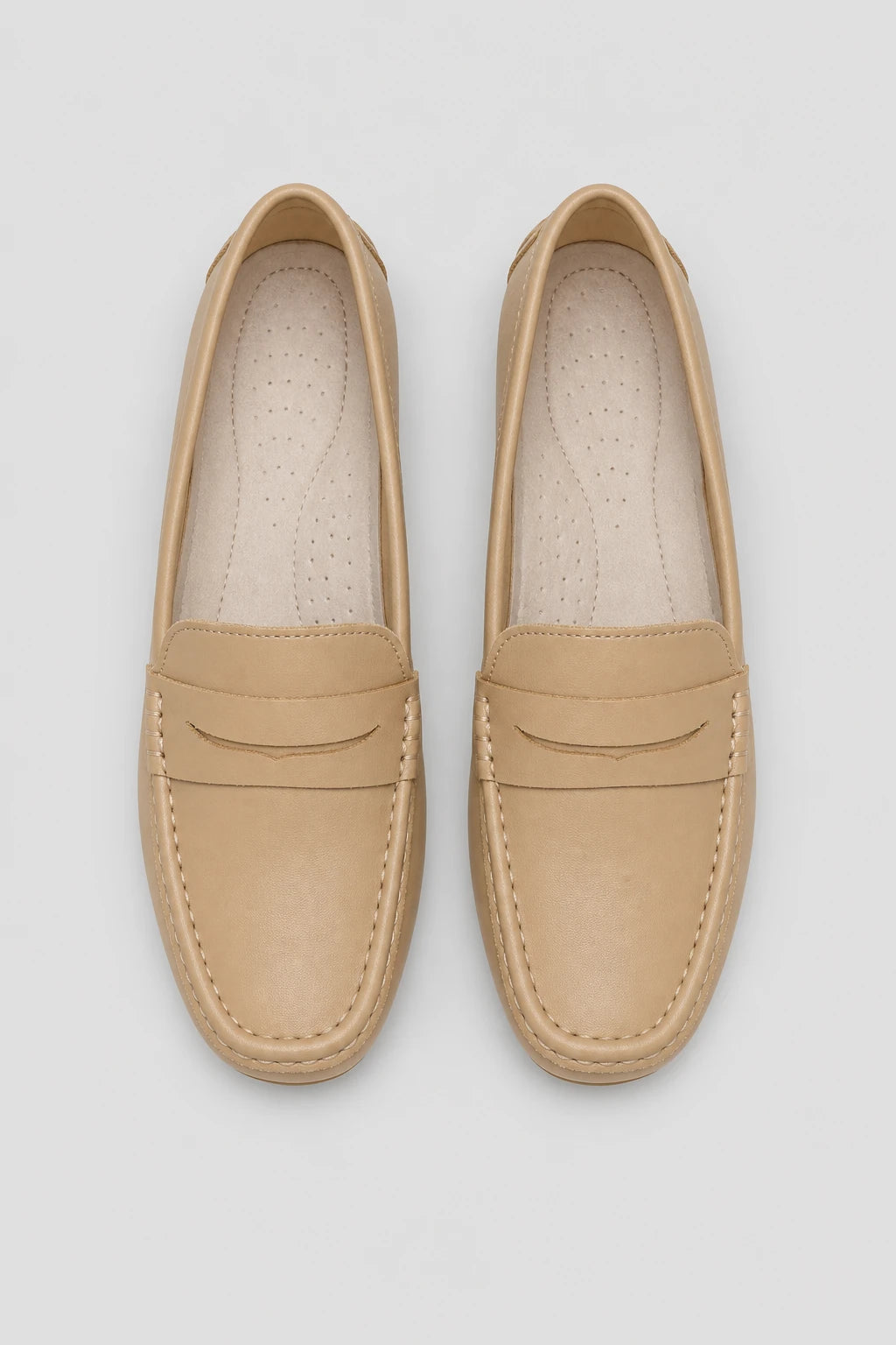 Mocasines Mujer Piel De Cuero Planos