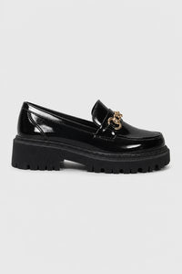 Mocasines Mujer Plataforma De Charol