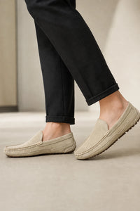 Mocasines Otoño De Gamuza Sin Cordones