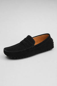 Mocasines Zapatos Hombre De Gamuza