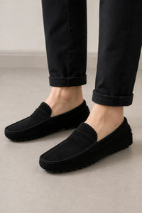Mocasines Zapatos Hombre De Gamuza
