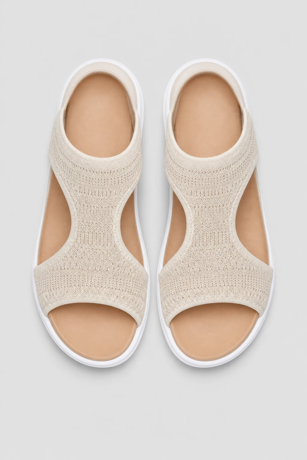 Sandalias Cómodas Y Elegantes De Cuña De Malla