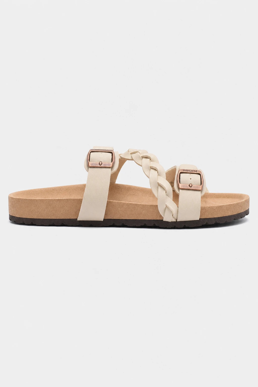 Sandalias Con Plataforma Plantilla De Corcho Hebillas