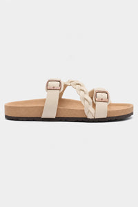 Sandalias Con Plataforma Plantilla De Corcho Hebillas
