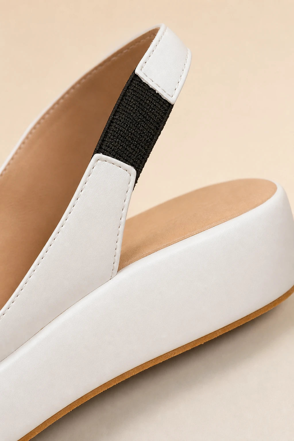 Sandalias Con Tacon Blanco Plataforma