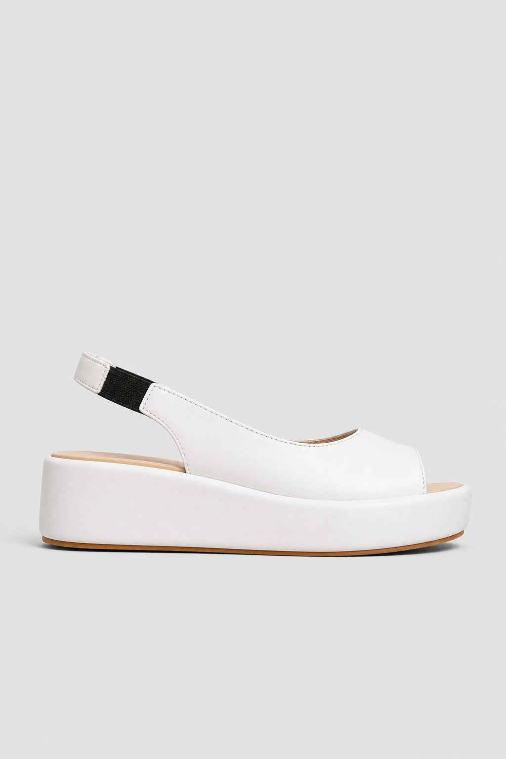 Sandalias Con Tacon Blanco Plataforma