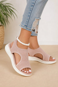 Sandalias Deportivas Mujer De Cuña De Tejido De Malla