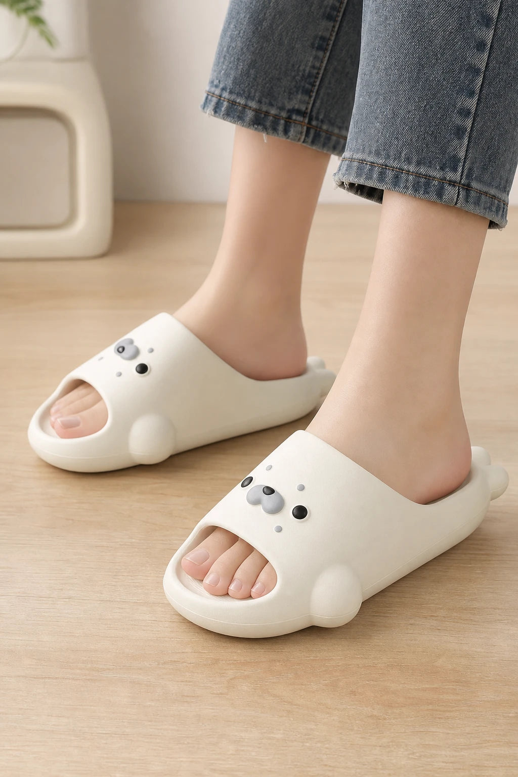 Sandalias Diseño De Foca Animada Goma EVA