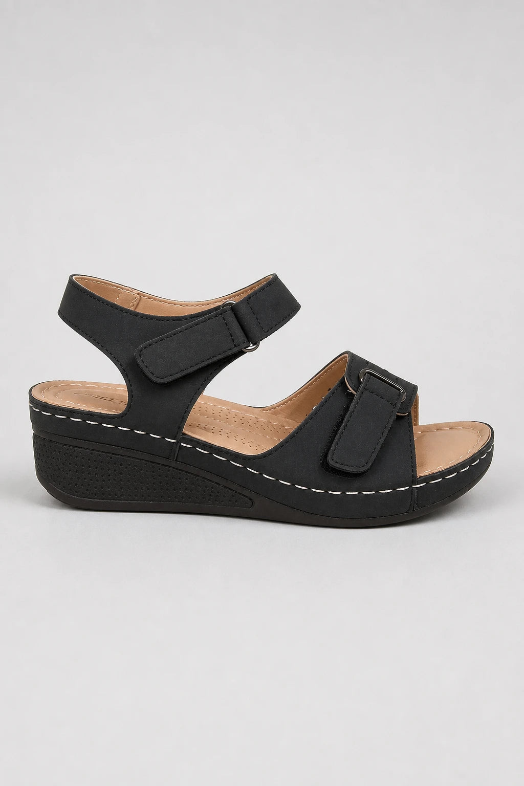 Sandalias Mujer Cuña Punta Abierta
