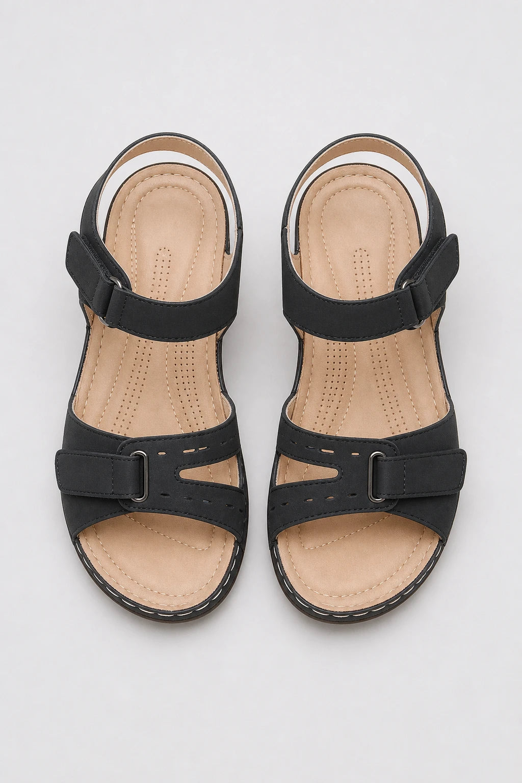 Sandalias Mujer Cuña Punta Abierta