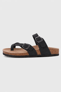 Sandalias Para Caminar Mujer De Corcho De Ante