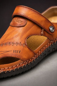 Sandalias Piel Hombre De Cuero
