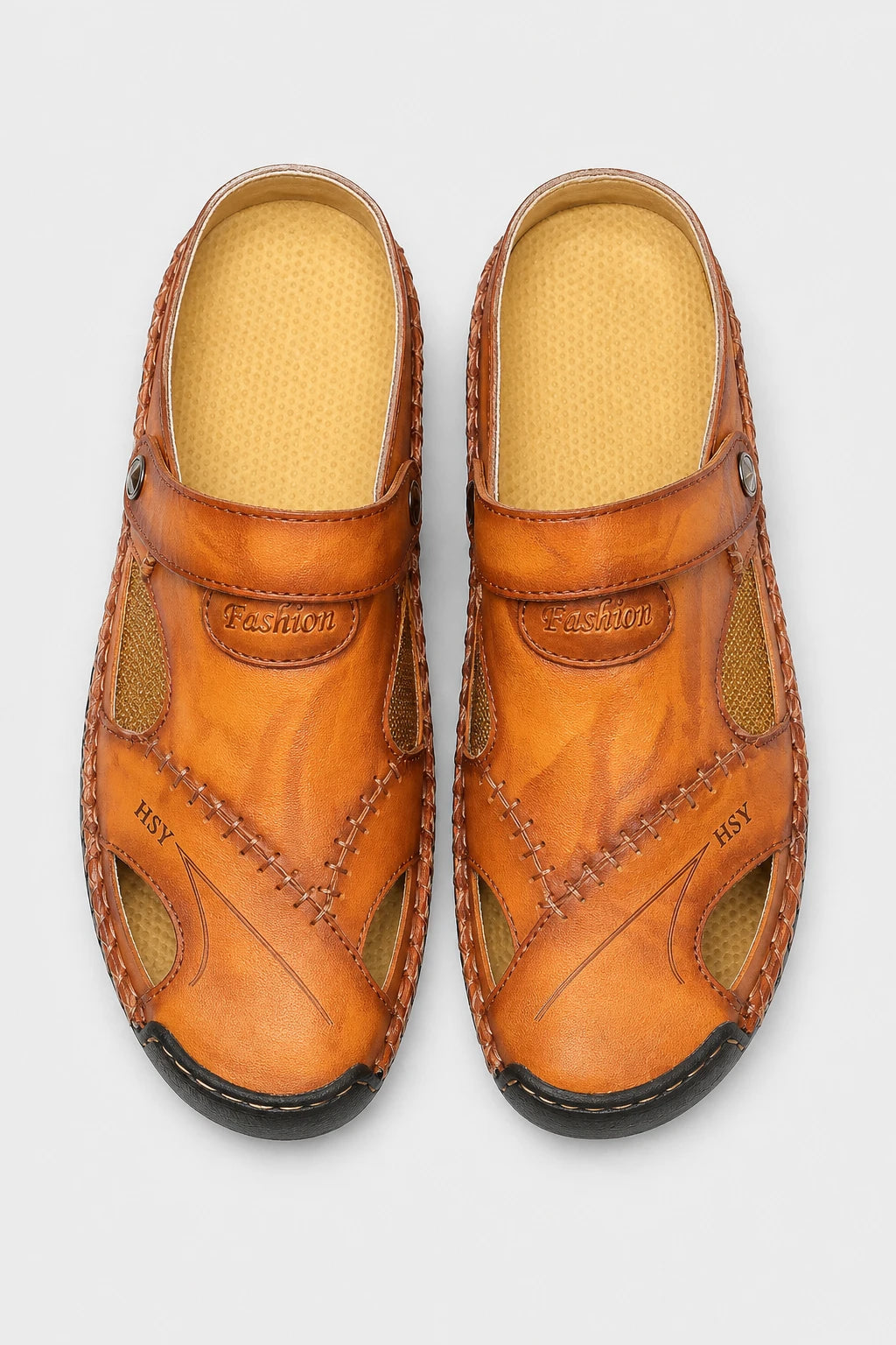 Sandalias Piel Hombre De Cuero