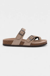 Sandalias Plataforma Elegantes De Gamuza Con Plantilla