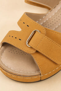 Sandalias Sintético De Cuña Punta Abierta