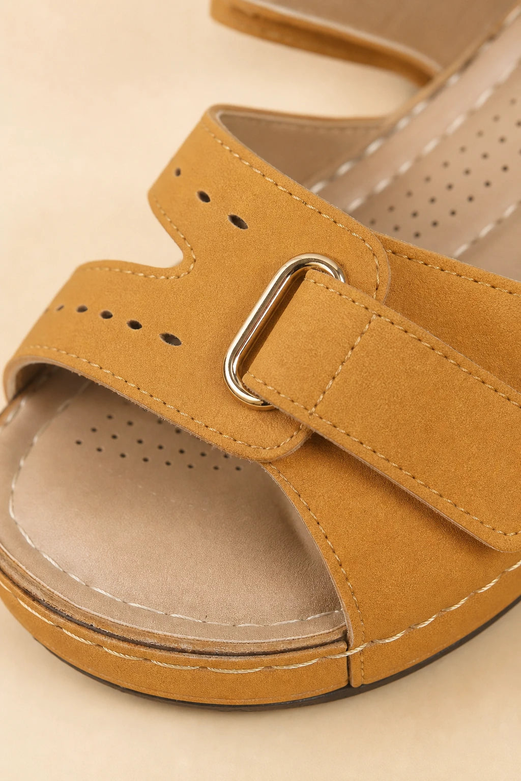 Sandalias Sintético De Cuña Punta Abierta