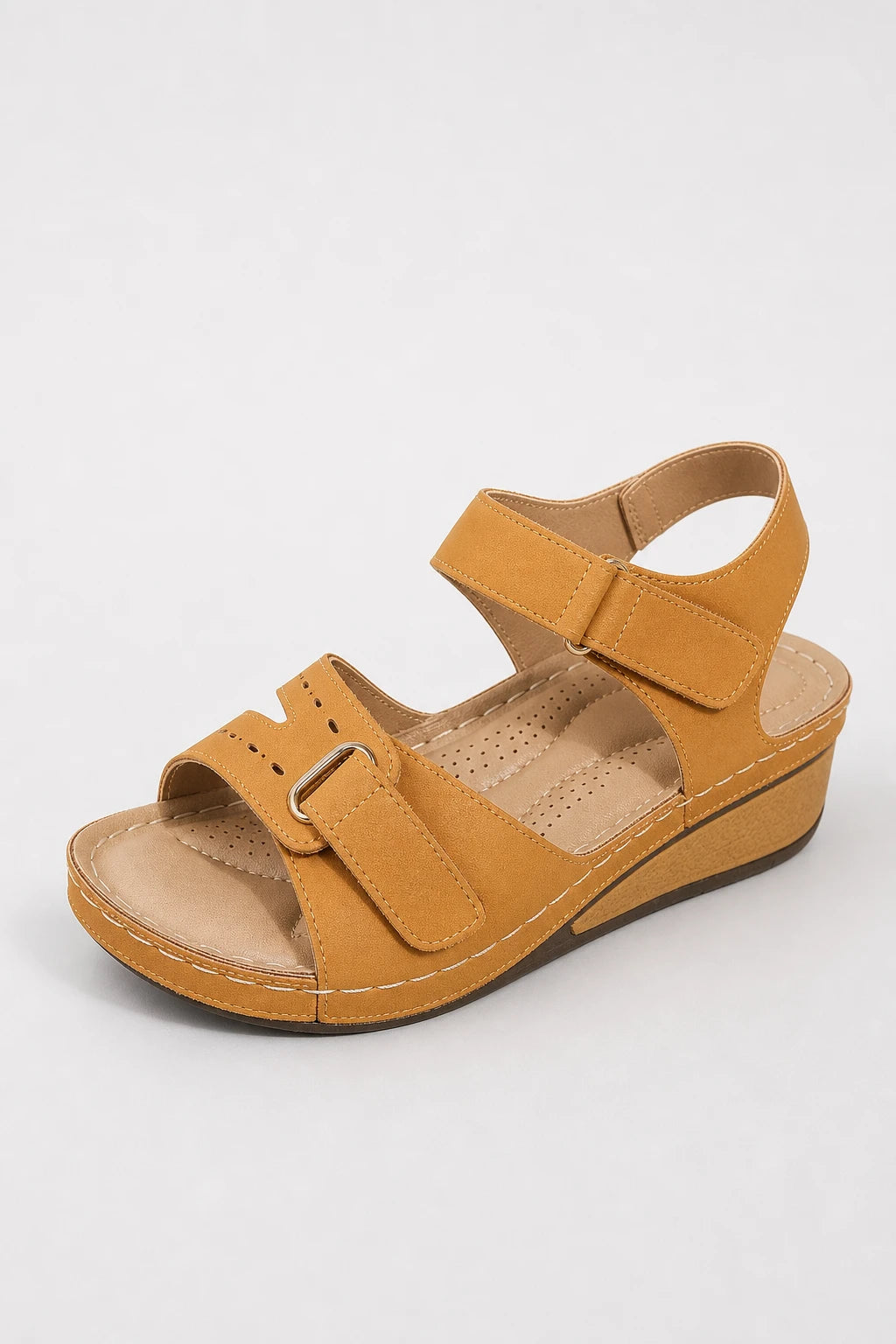 Sandalias Sintético De Cuña Punta Abierta