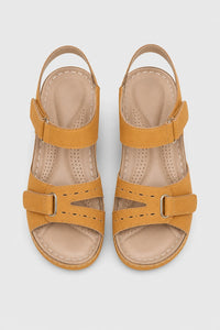 Sandalias Sintético De Cuña Punta Abierta