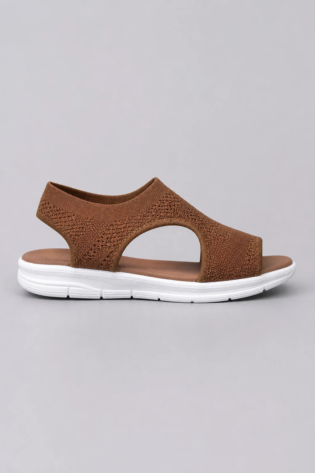 Sandalias Tejido De Punto De Cuña