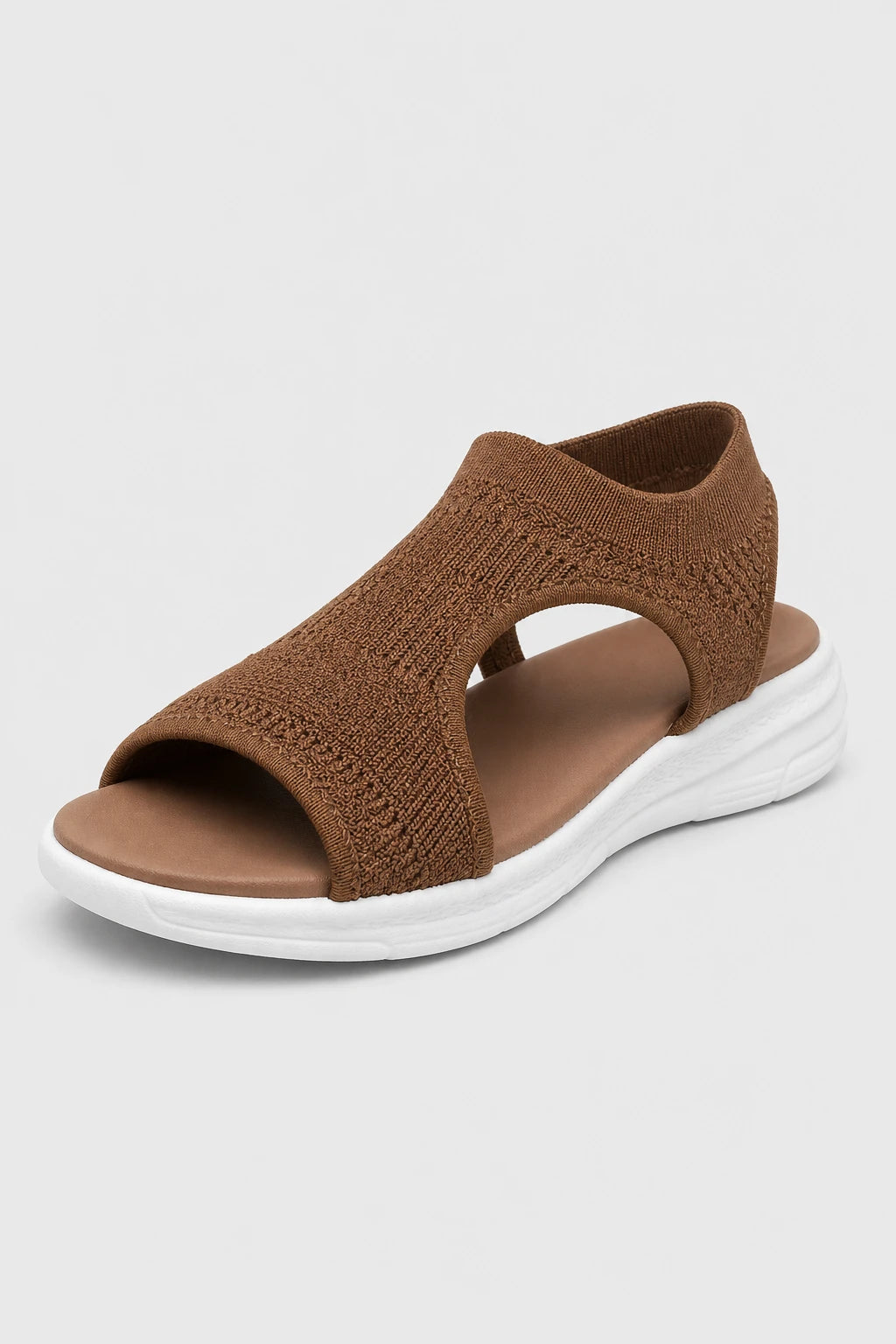 Sandalias Tejido De Punto De Cuña
